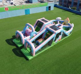 T7-5125 Peppa Pig Theme Inflatable Obstacle Courses