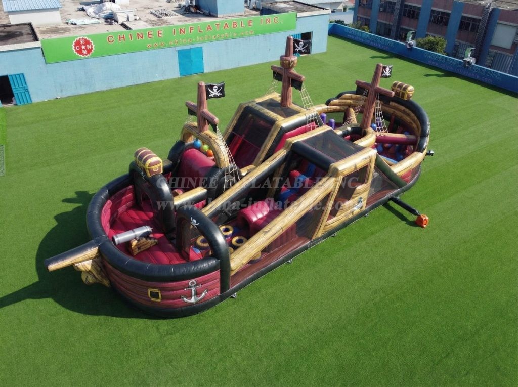 T7-5128 Pirates Theme Inflatable Obstacle Courses