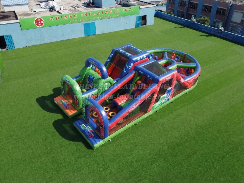 T7-5130 PJ Masks Theme Inflatable Obstacle Courses
