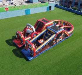 T7-5157 Superhero Theme Inflatable Obstacle Courses