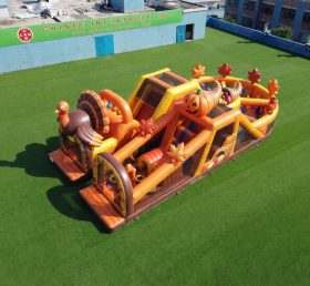 T7-5161 Thanksgiving Theme Inflatable Obstacle Courses