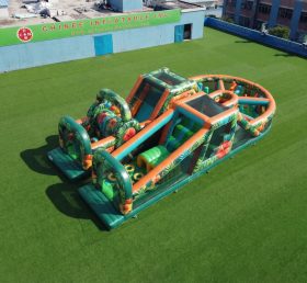 T7-5177 Tropical Theme Inflatable Obstacle Courses