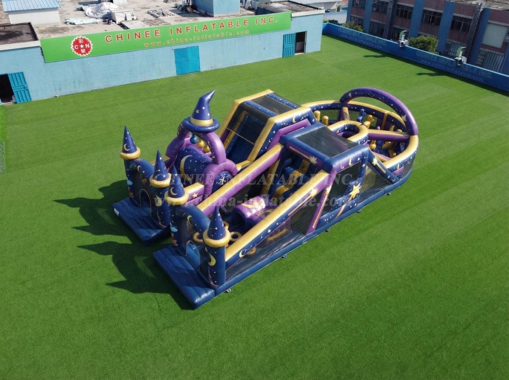 T7-5185 Wizard Theme Inflatable Obstacle Courses