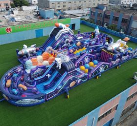 T7-5205 Space Theme Ginat Inflatable Obstacle Courses Challenging Run