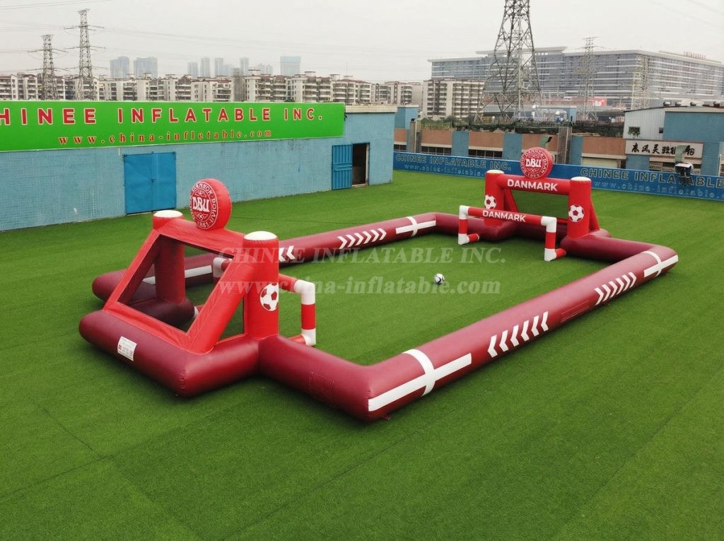T11-926DK Denmark Theme Inflatable Soccer Field