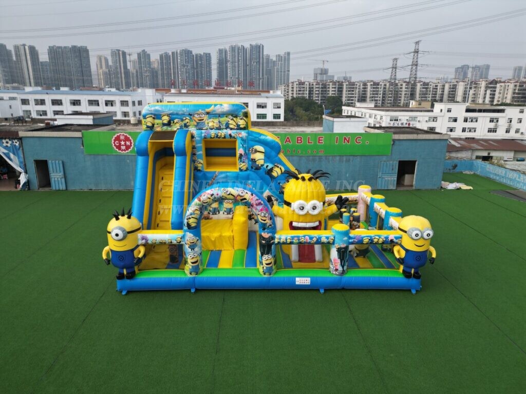T6-8488 Minions themed Inflatable FunCity