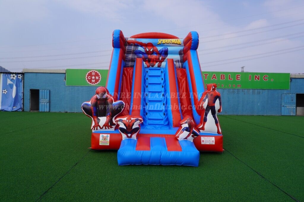 T8-6003B Spider-Man Themed Inflatable Slide
