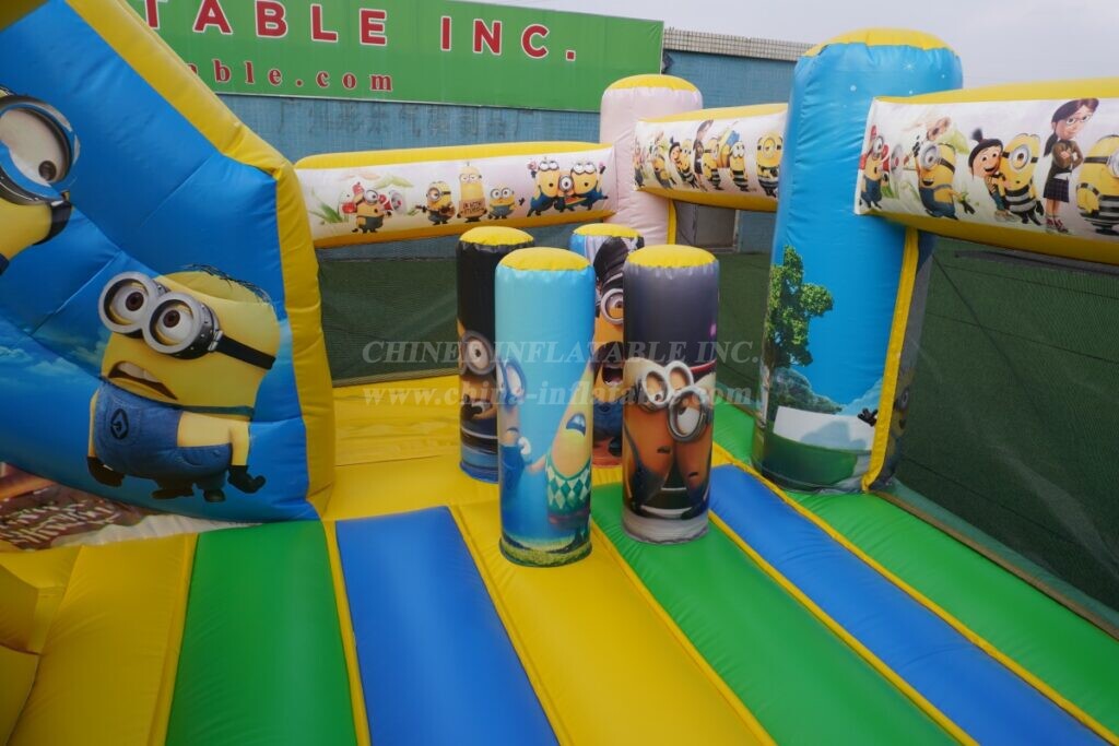 T6-8488 Minions themed Inflatable FunCity