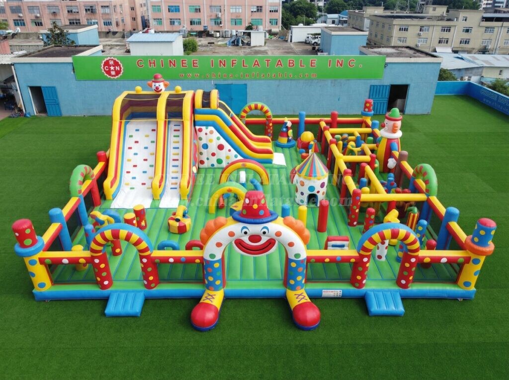 GF3-1443 Clown Theme Inflatable Playground