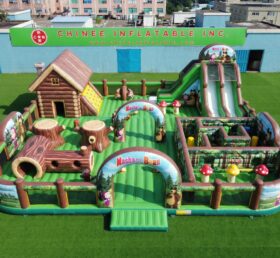 GF3-1478 Masha And The Bear Theme Inflatable Playground