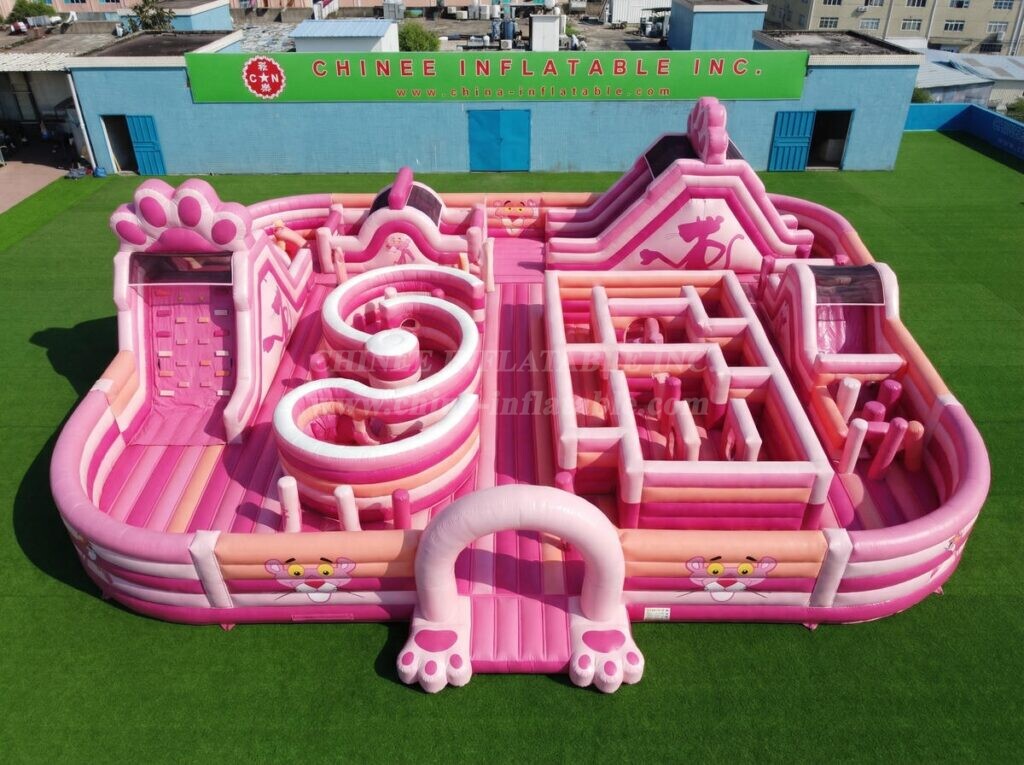 GF3-1496 Pink Panther Theme Inflatable Playground