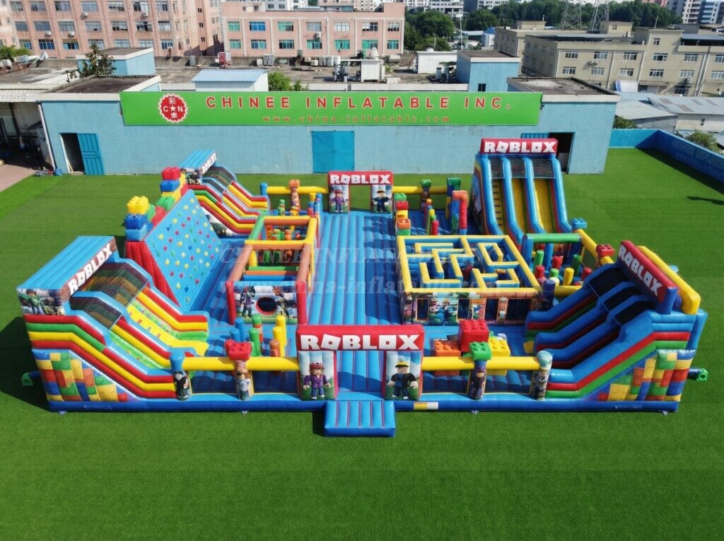 GF3-1504 Roblox Theme Inflatable Playground