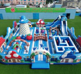 GF3-1519 The Smurfs Theme Inflatable Playground