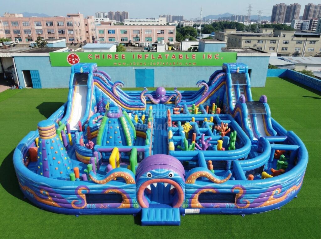 GF3-1547 Octopus Theme Inflatable Park