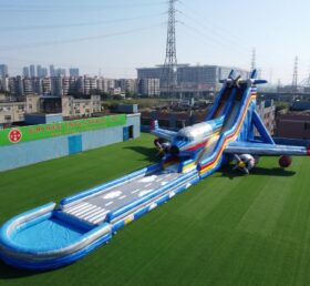 GS2-105 Airplane Theme Giant Inflatable Water Slide