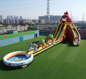 GS2-106 Angry Birds Theme Giant Inflatable Water Slide