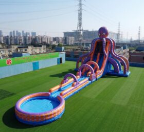 GS2-163 Octopus Theme Giant Inflatable Water Slide