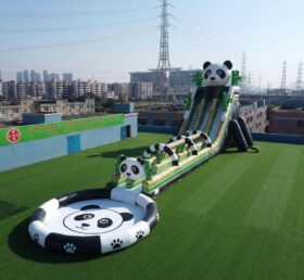 GS2-165 Panda Theme Giant Inflatable Water Slide