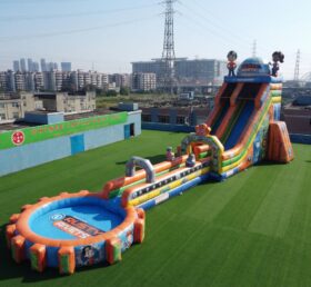 GS2-181 Rusty Rivets Theme Giant Inflatable Water Slide