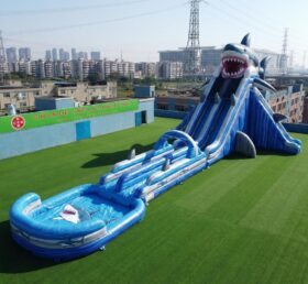 GS2-182 Shark Theme Giant Inflatable Water Slide