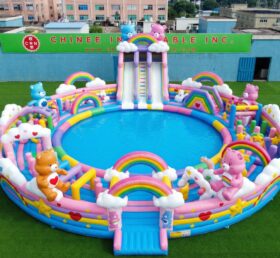 Pool3-860 Care Bears Theme Inflatable Pool Water Park