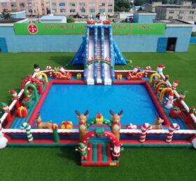 Pool3-862 Christmas Theme Inflatable Pool Water Park