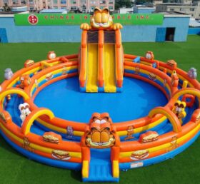 Pool3-874 Garfield Theme Inflatable Pool Water Park