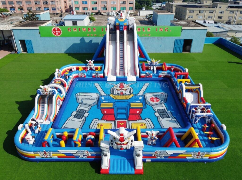 Pool3-875 Gundam Theme Inflatable Pool Water Park