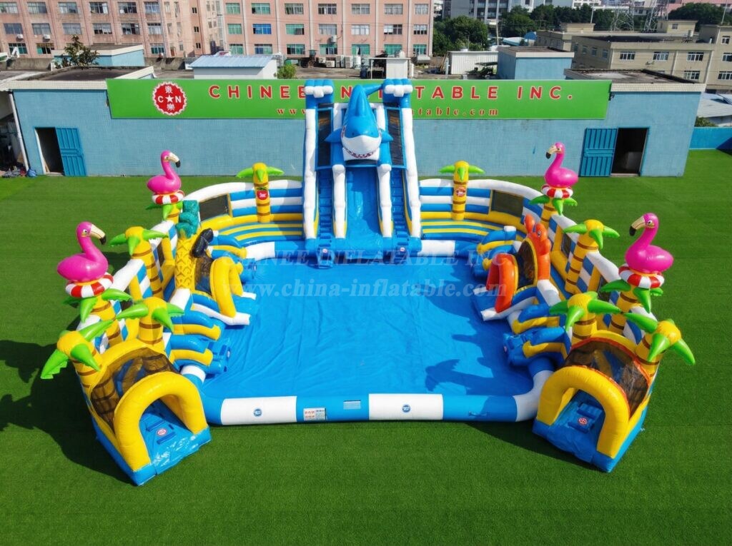 Pool3-888 Ocean Theme Inflatable Pool Water Park