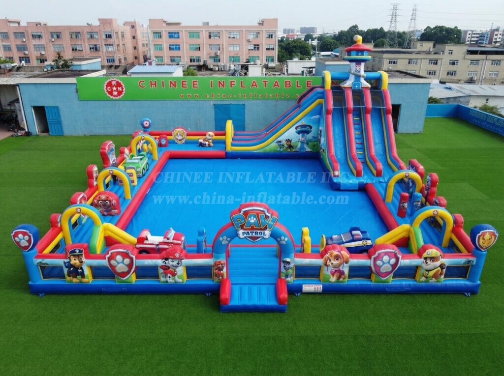 Pool3-892 Paw Patrol Theme Inflatable Pool Water Park