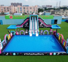 Pool3-917 TikTok Theme Inflatable Pool Water Park