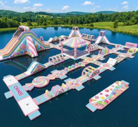 S626 Candy Theme Inflatable Water Park