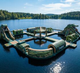 S629 Crocodile Theme Inflatable Water Park