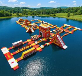 S634 Firetruck Theme Inflatable Water Park