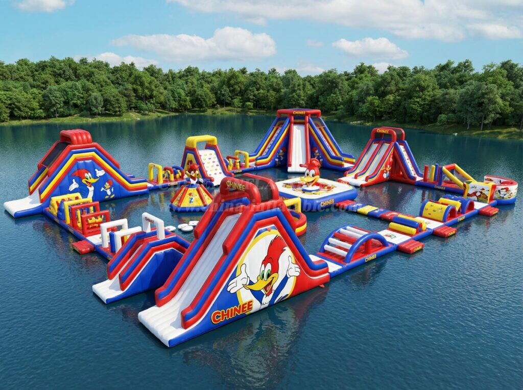 S661 Woody Woodpecker Theme Inflatable Water Park