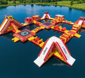S684 Firetruck Theme Inflatable Water Park