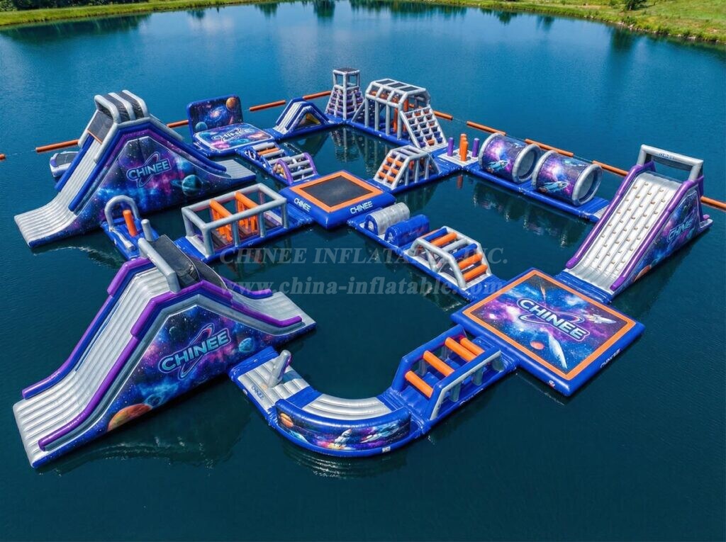S706 Space Theme Inflatable Water Park