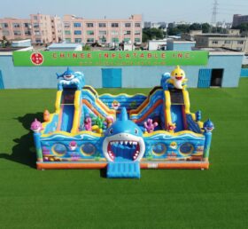 T2-7103 Baby Shark Theme Inflatable Bouncer