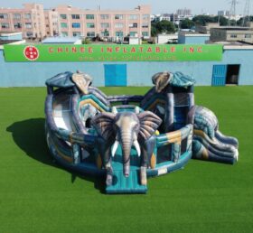 T2-7117 Elephant Theme Inflatable Bouncer