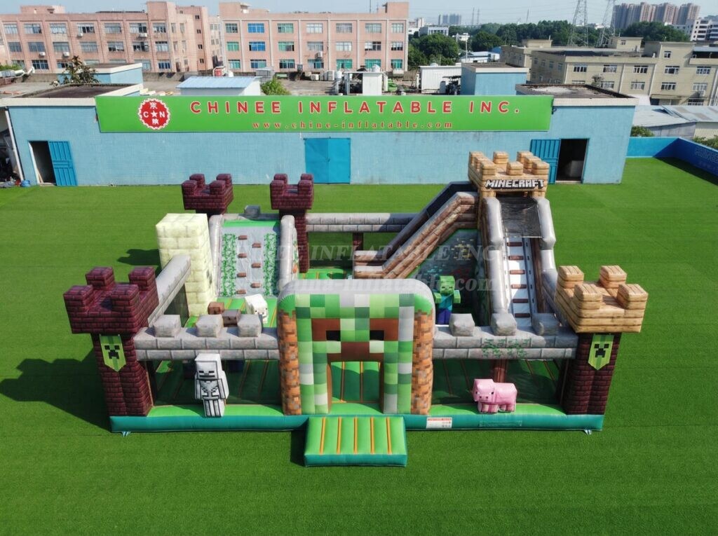 T2-7133 Minecraft Theme Inflatable Bouncer