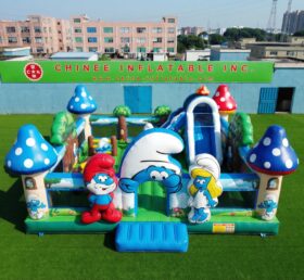 T2-7165 The Smurfs Theme Inflatable Bouncer