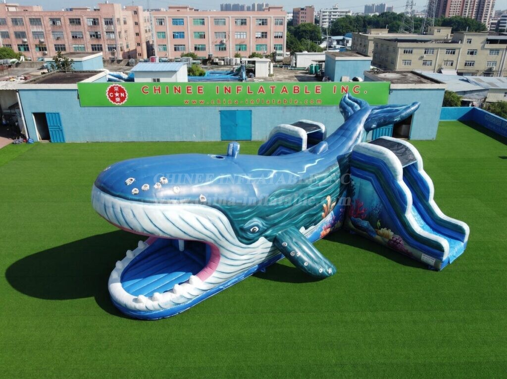 T2-7171 Whale Theme Inflatable Bouncer