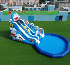 T8-6135 Doraemon Theme Inflatable Water Slide