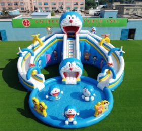 T8-6136 Doraemon Theme Inflatable Water Slide