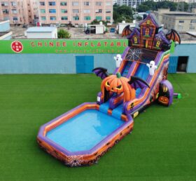 T8-6151 Halloween Theme Inflatable Water Slide