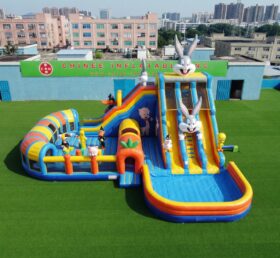 T8-6166 Looney Tunes Theme Inflatable Water Slide