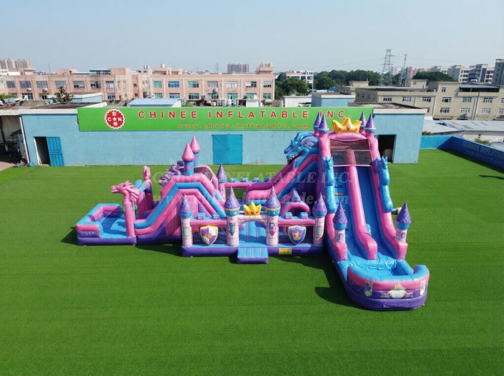 T8-6176 Nella Knight Theme Inflatable Water Slide