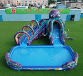 T8-6180 Octopus Theme Inflatable Water Slide