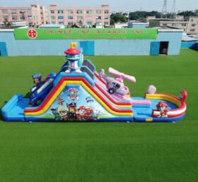 T8-6184 Paw Patrol Theme Inflatable Water Slide
