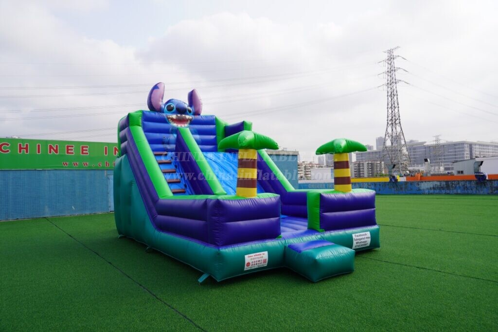 T8-108E Lilo & Stitch Theme Inflatable Slide